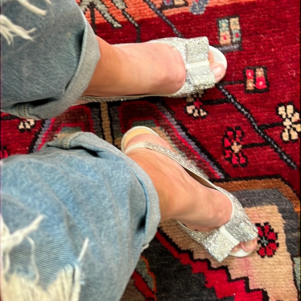 Kate spade - 8.5 glitter bow pumps